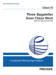 Three Bagatelles from China West Clarinet and Cello cover